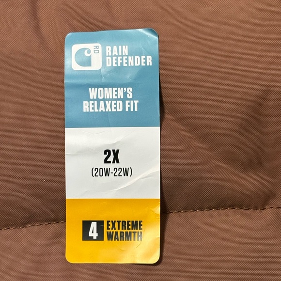 Carhartt Women's 2X Montana Relaxed Fit Insulated Jacket blush pink sherpa-lined - Picture 10 of 11